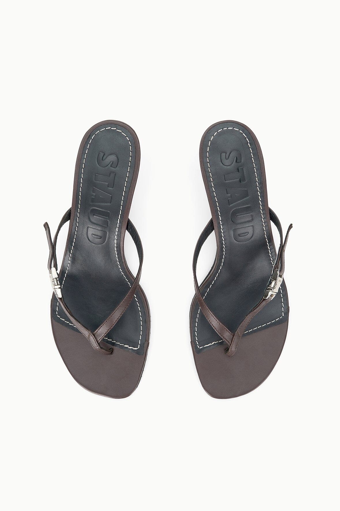 STAUD Sale Flynn Kitten Heel Espresso Lemon
