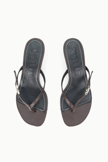 STAUD Sale Flynn Kitten Heel Espresso Lemon