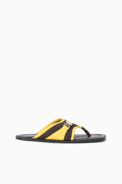 STAUD Sale Kacey Thong Espresso Lemon
