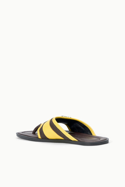 STAUD Sale Kacey Thong Espresso Lemon