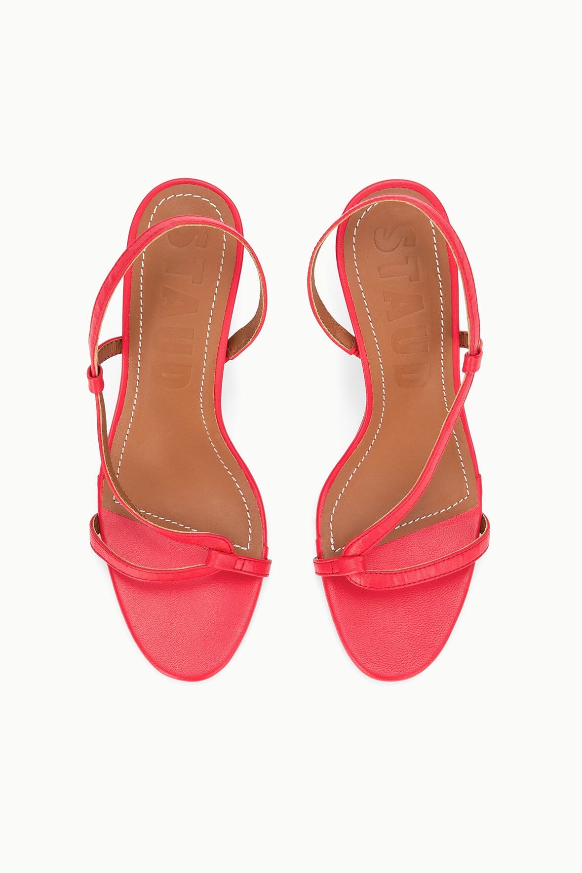 STAUD Sale Louden Heel Red Rose