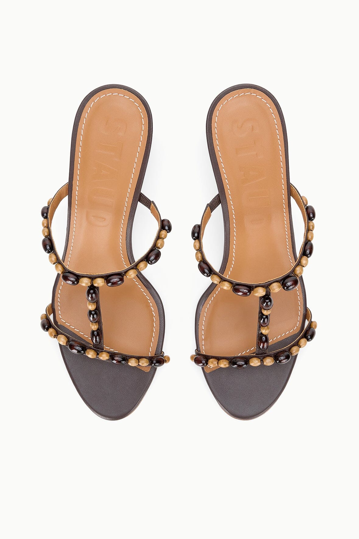 STAUD Sale Talita Heel Wood Beads