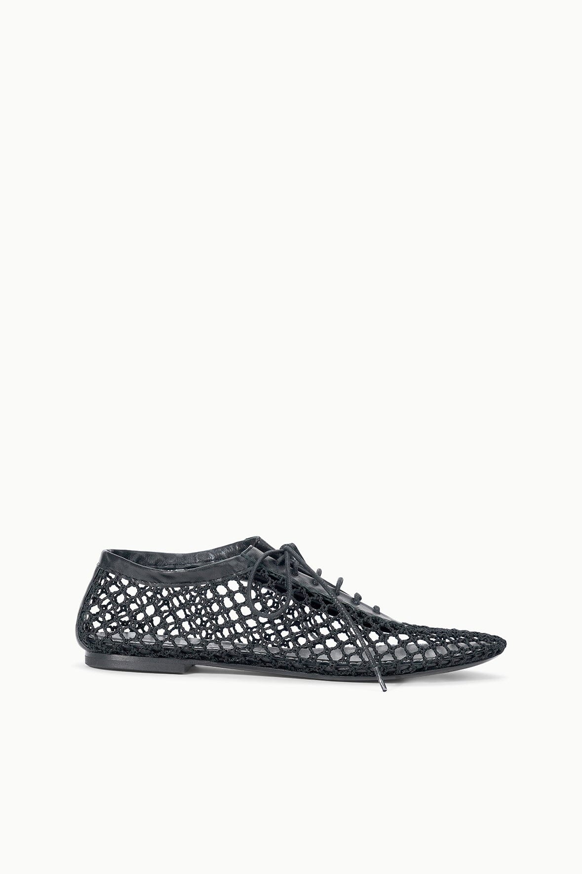STAUD Sale Kit Lace Up Flat Black