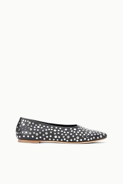 STAUD Sale Alba Ballet Flat Rivets