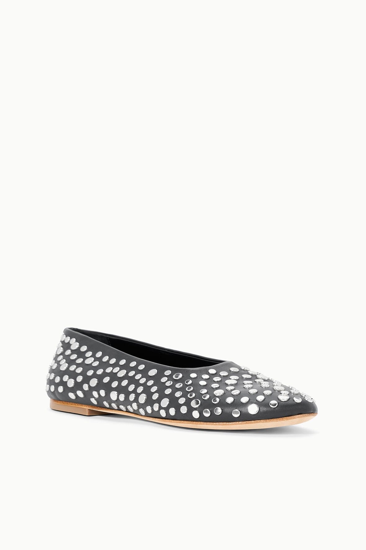 STAUD Sale Alba Ballet Flat Rivets