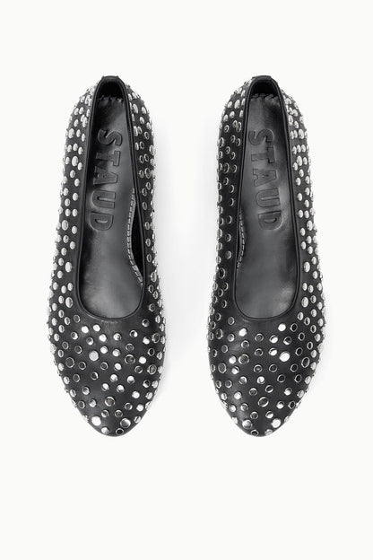 STAUD Sale Alba Ballet Flat Rivets