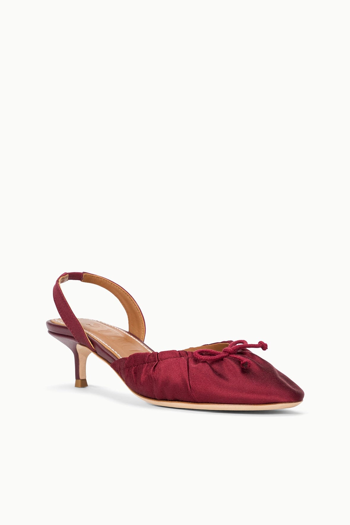 STAUD Sale Alba Ballet Slingback Oxblood
