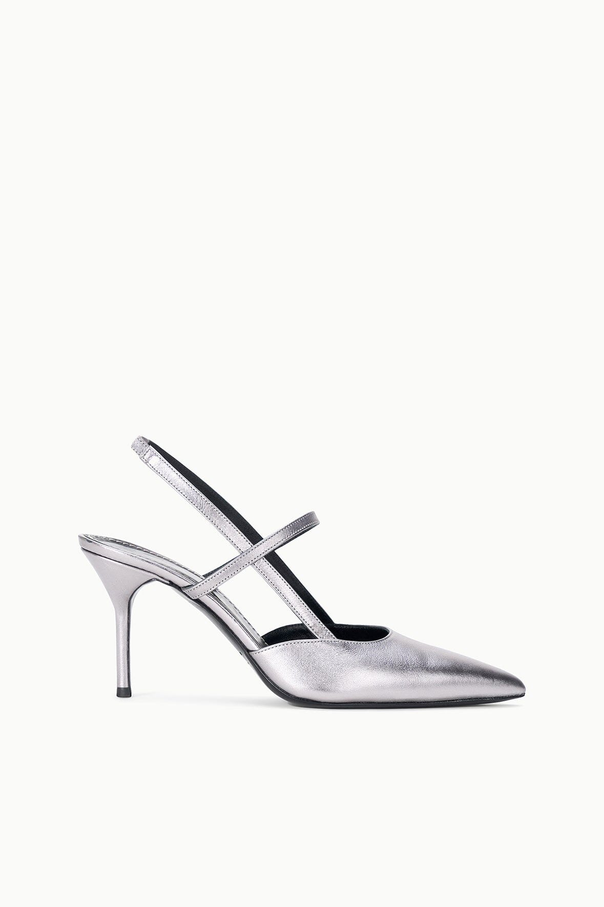 STAUD Sale Sebastian High Heel Slingback Pewter