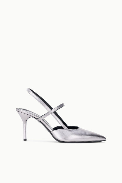STAUD Sale Sebastian High Heel Slingback Pewter