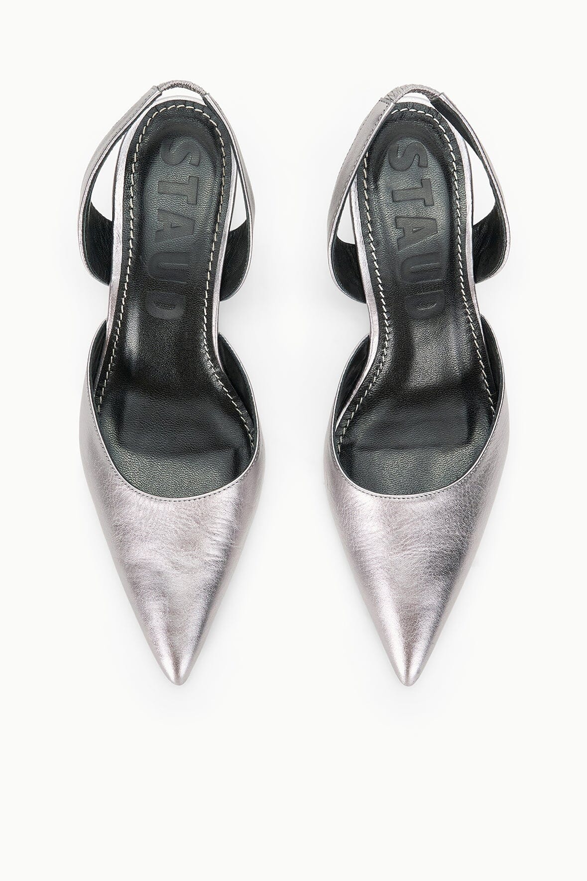 STAUD Sale Sebastian Slingback Pewter