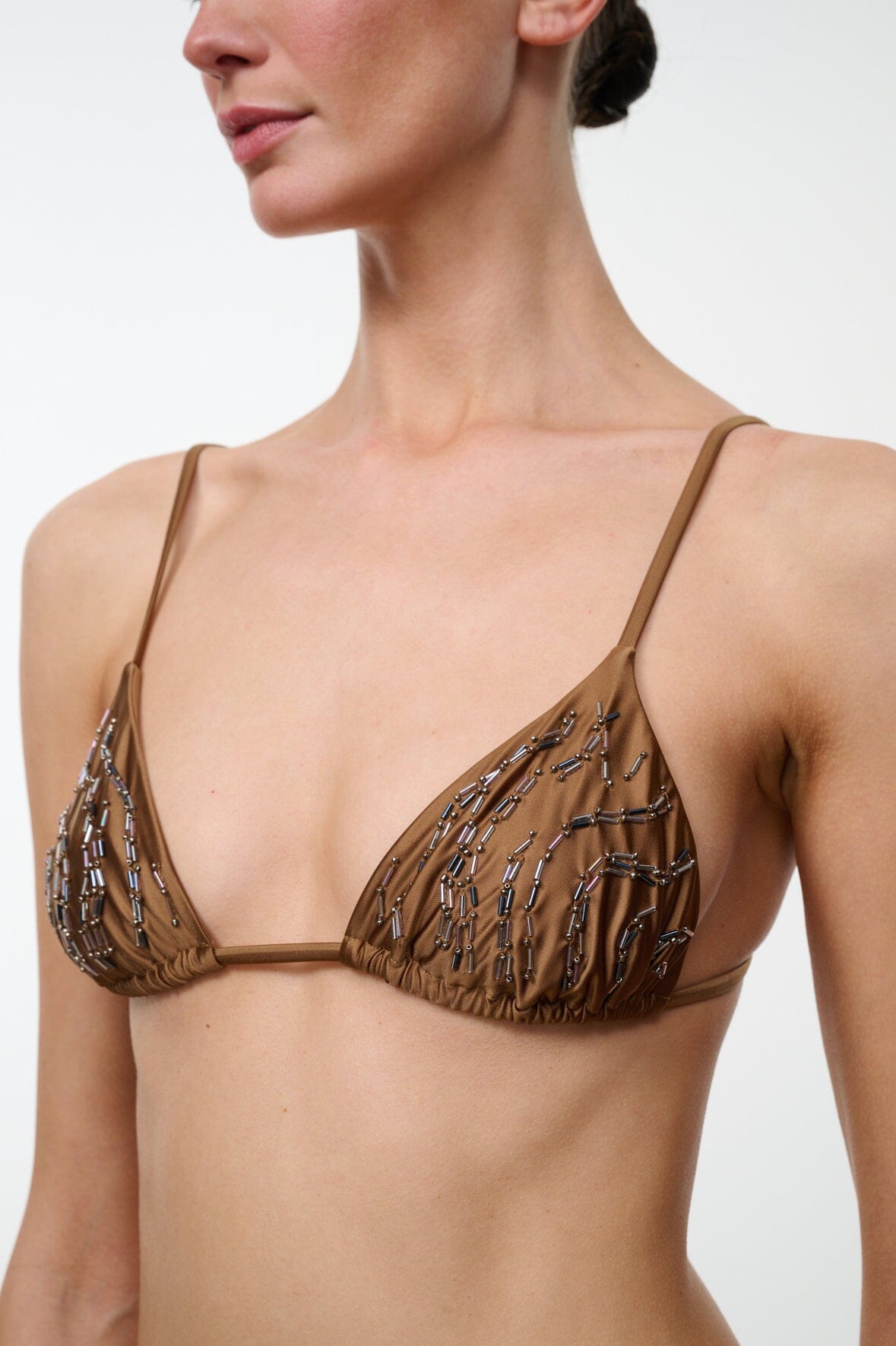 STAUD Sale Alexis Bikini Top Bronze