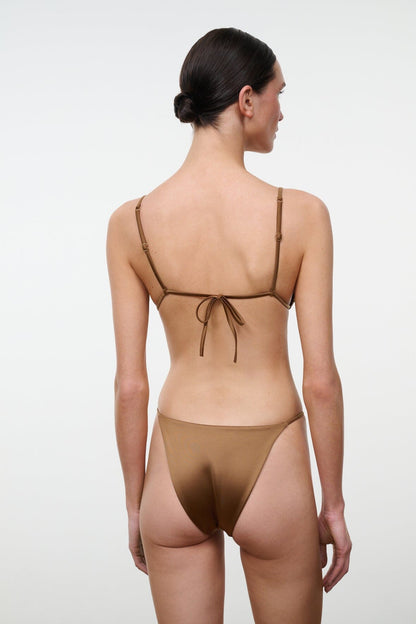 STAUD Sale Alexis Bikini Top Bronze
