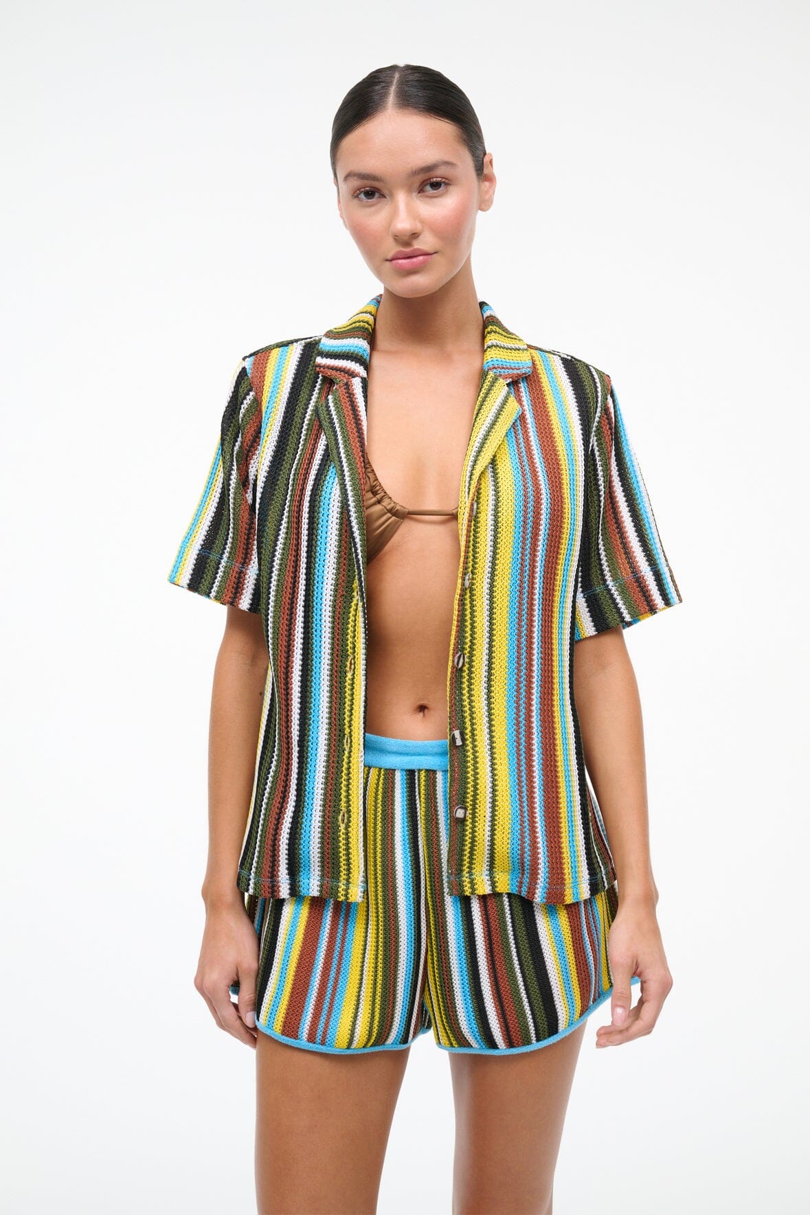 STAUD Sale Gabi Shirt Skate Stripe