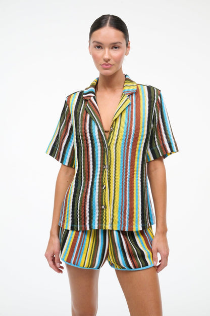 STAUD Sale Gabi Shirt Skate Stripe