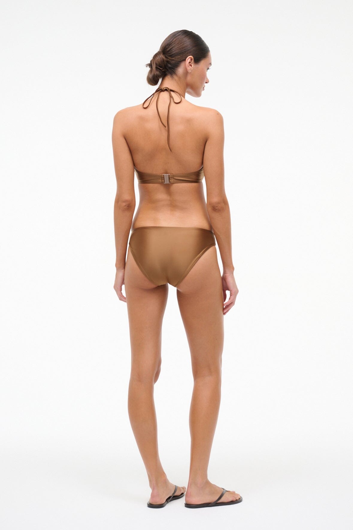 STAUD Sale Gemma Bikini Bottom Bronze