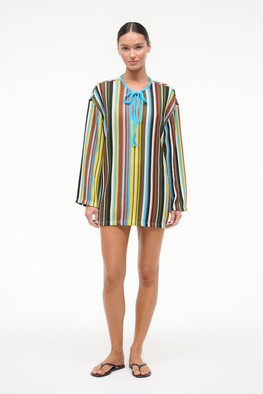 STAUD Sale Catalina Dress Skate Stripe