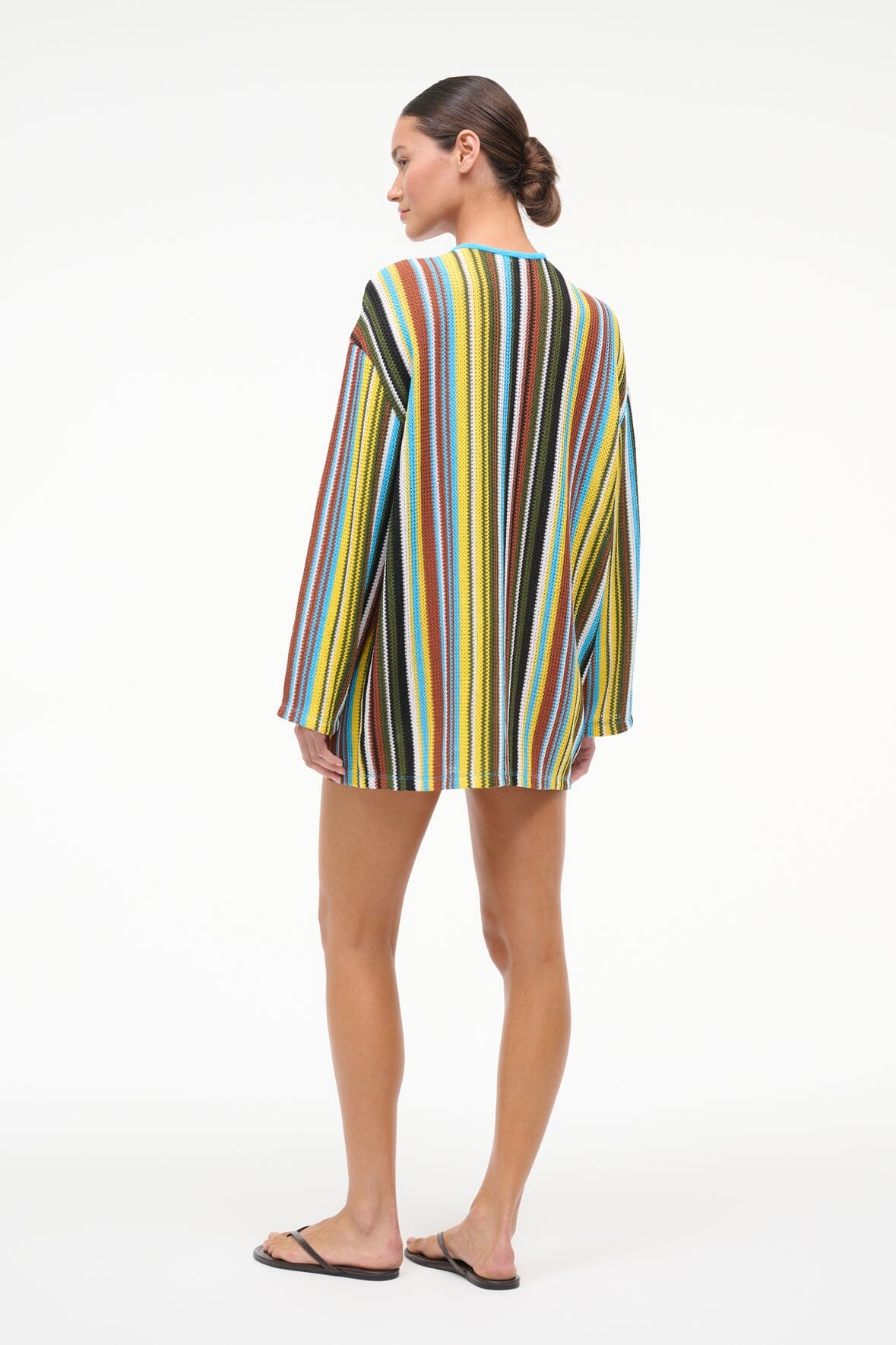 STAUD Sale Catalina Dress Skate Stripe