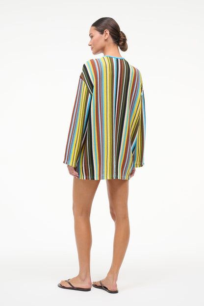 STAUD Sale Catalina Dress Skate Stripe