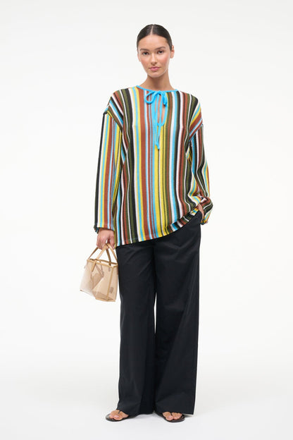 STAUD Sale Catalina Dress Skate Stripe