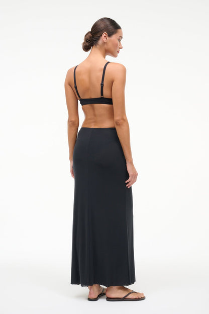 STAUD Sale Soraya Mesh Skirt Black