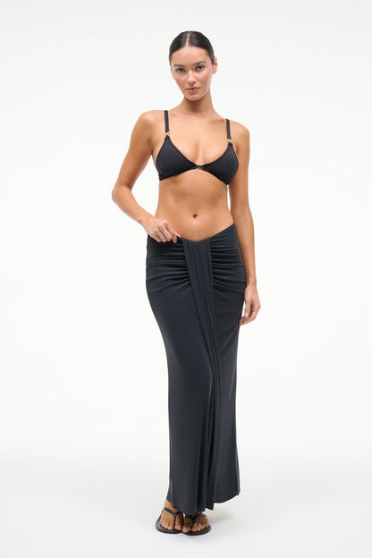 STAUD Sale Soraya Mesh Skirt Black