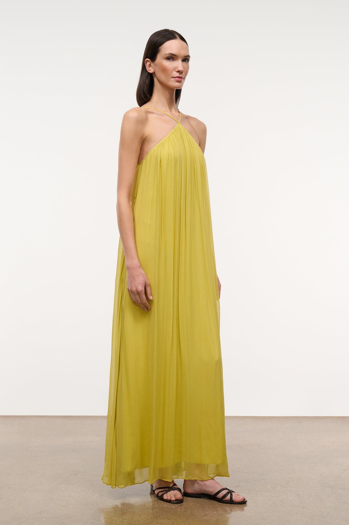 STAUD New In|Clothing Dasha Dress Citron