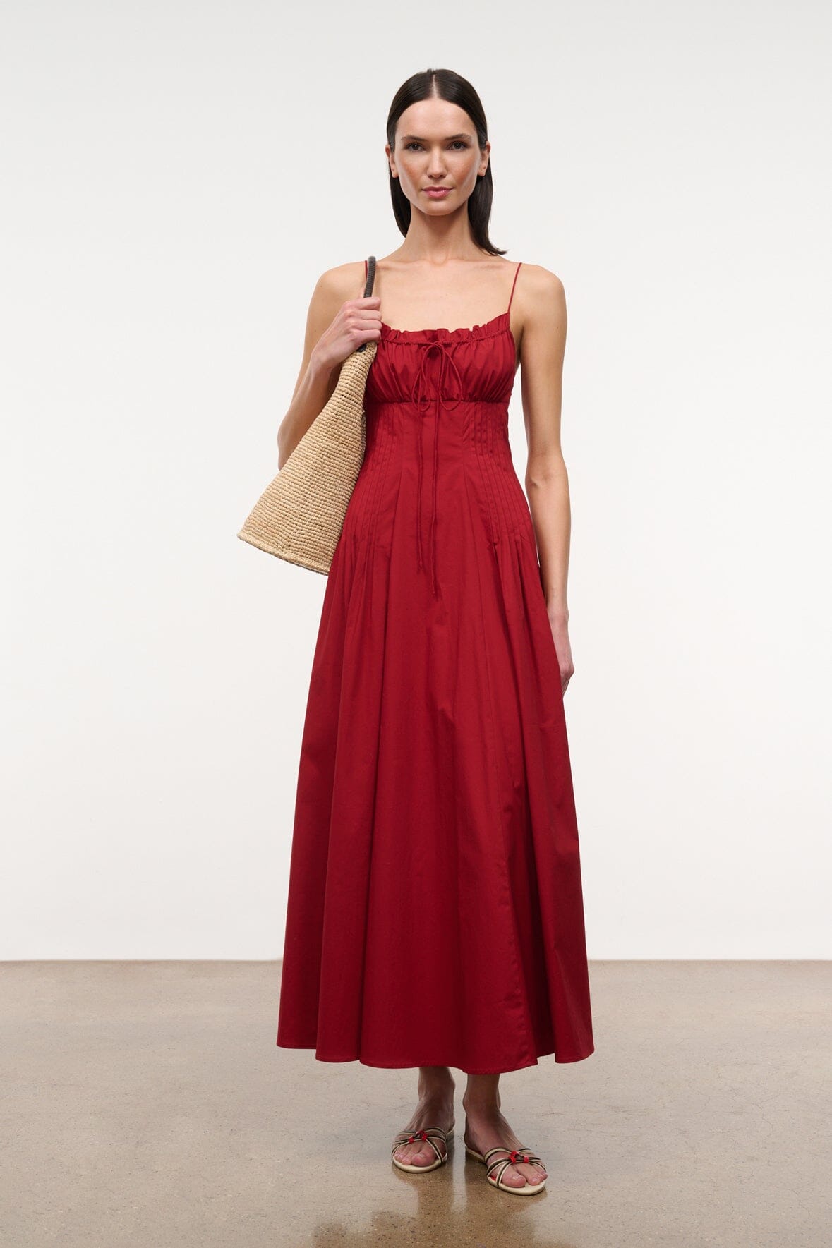 STAUD Clothing|Dresses Margi Dress Rouge