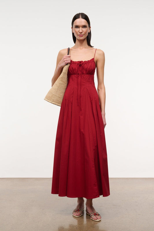 STAUD Clothing|Dresses Margi Dress Rouge