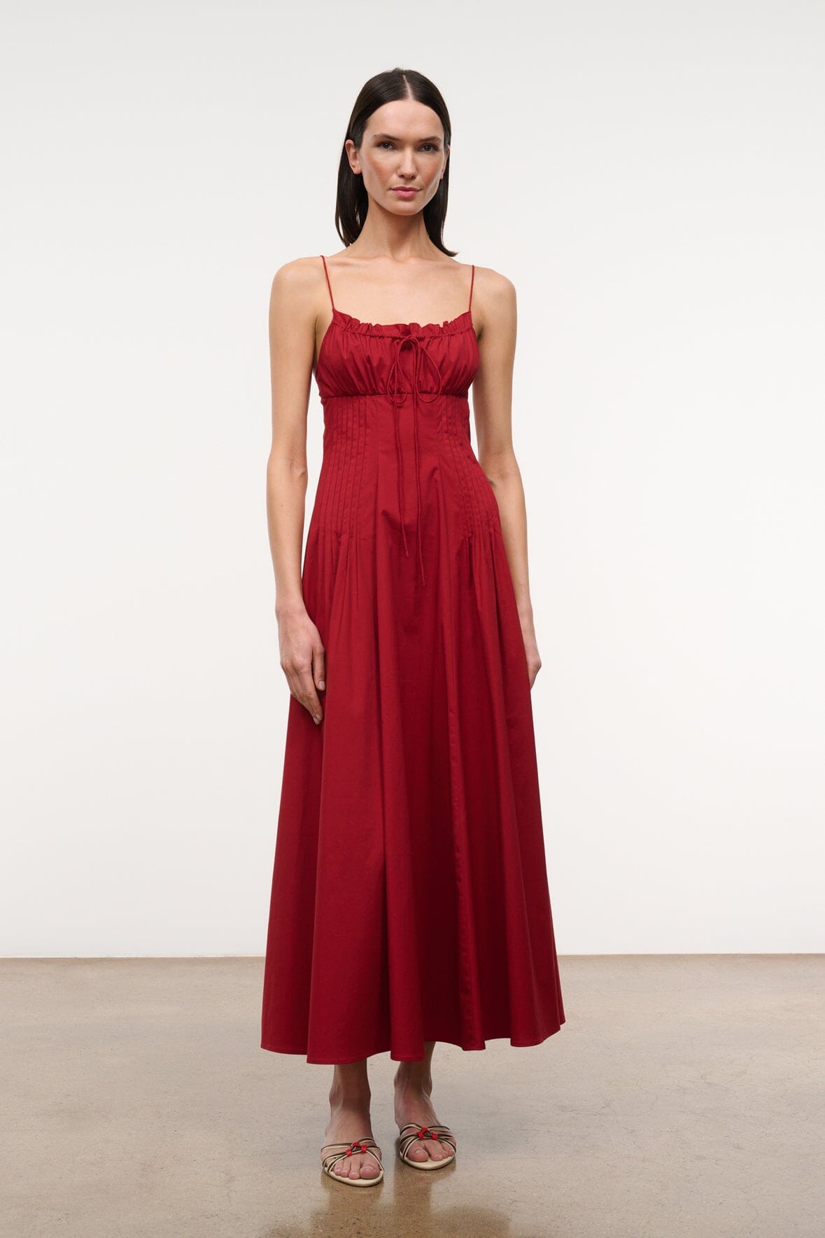STAUD Clothing|Dresses Margi Dress Rouge