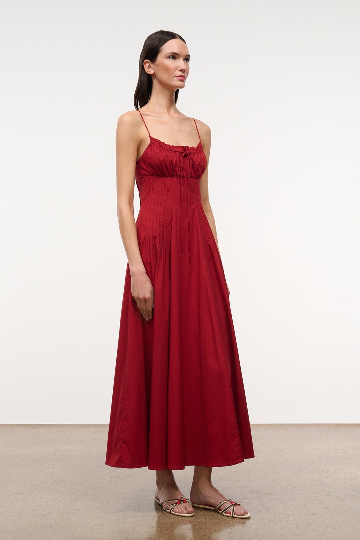 STAUD Clothing|Dresses Margi Dress Rouge
