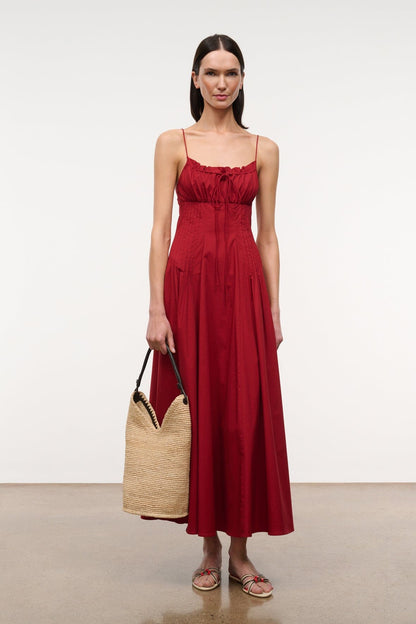 STAUD Clothing|Dresses Margi Dress Rouge