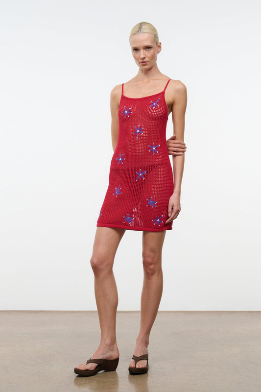 STAUD Clothing|Dresses|New In Rio Dress Painted Foulard
