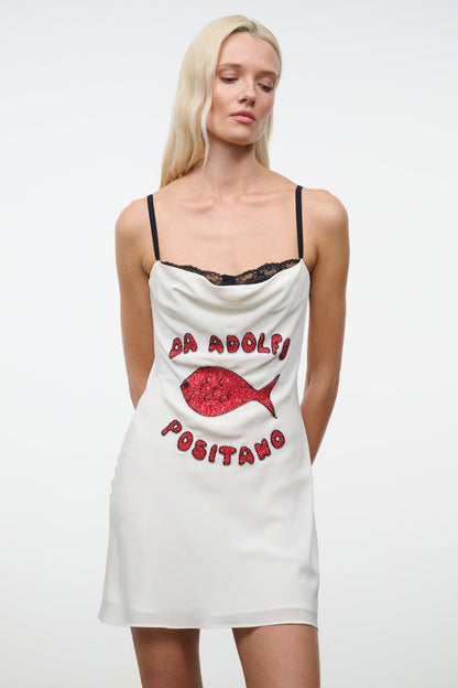 STAUD Clothing|New In Evangeline Silk Mini Dress Da Adolfo