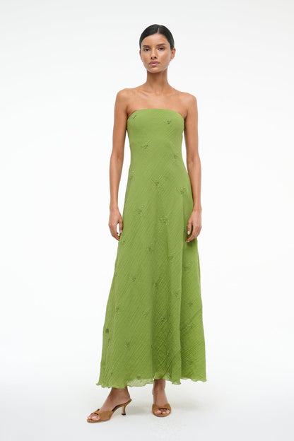 STAUD Clothing|Dresses Cassie Dress Garden Green