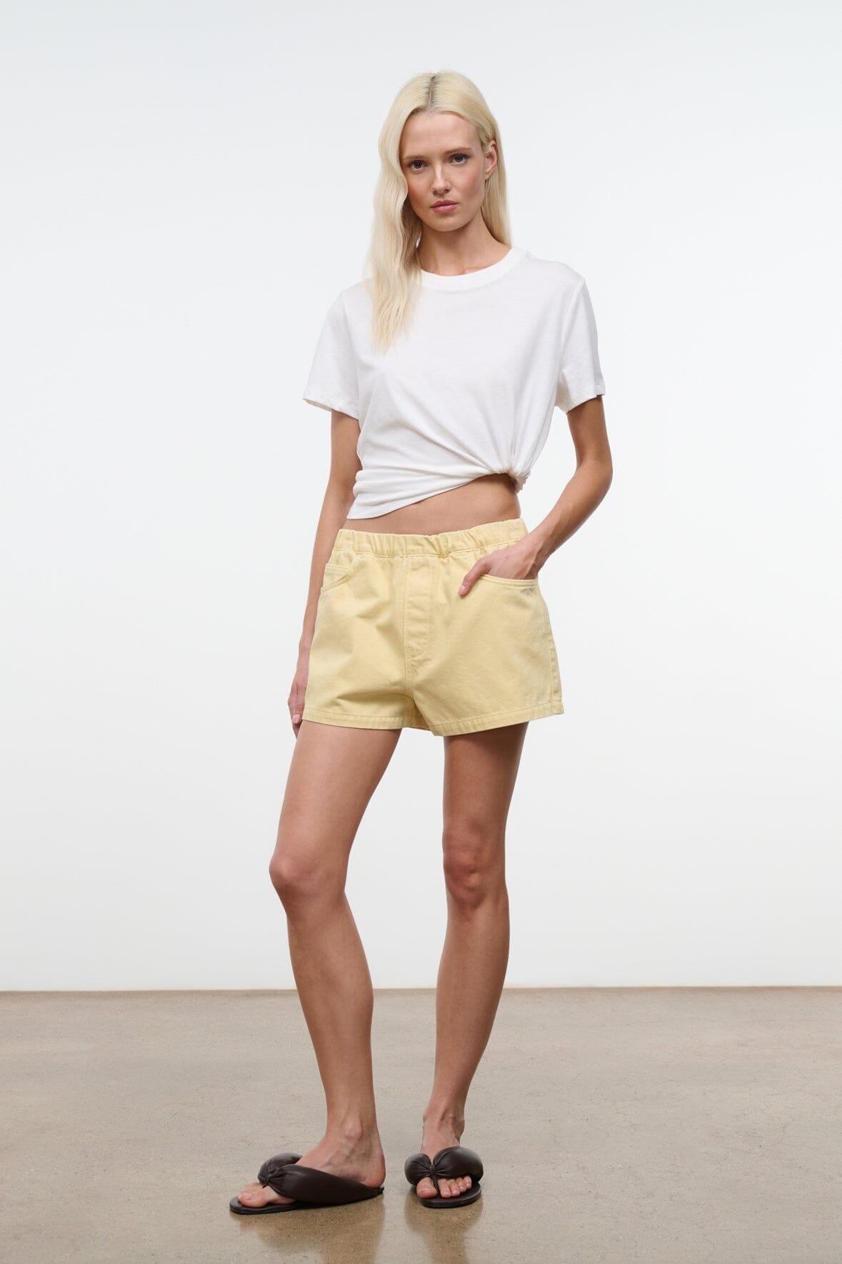 STAUD Clothing Noah Short Butter