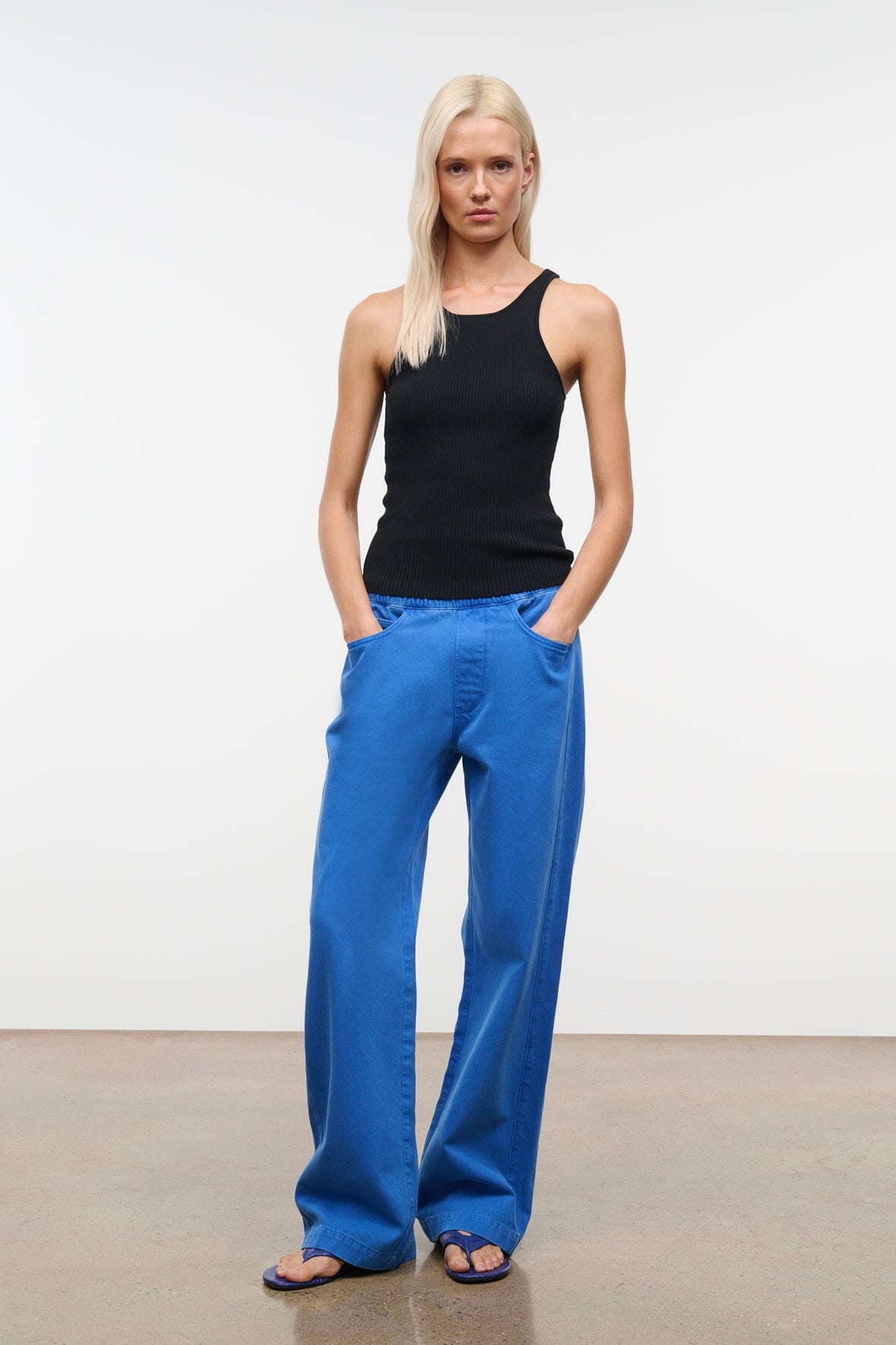 STAUD Clothing Noah Jean Cobalt