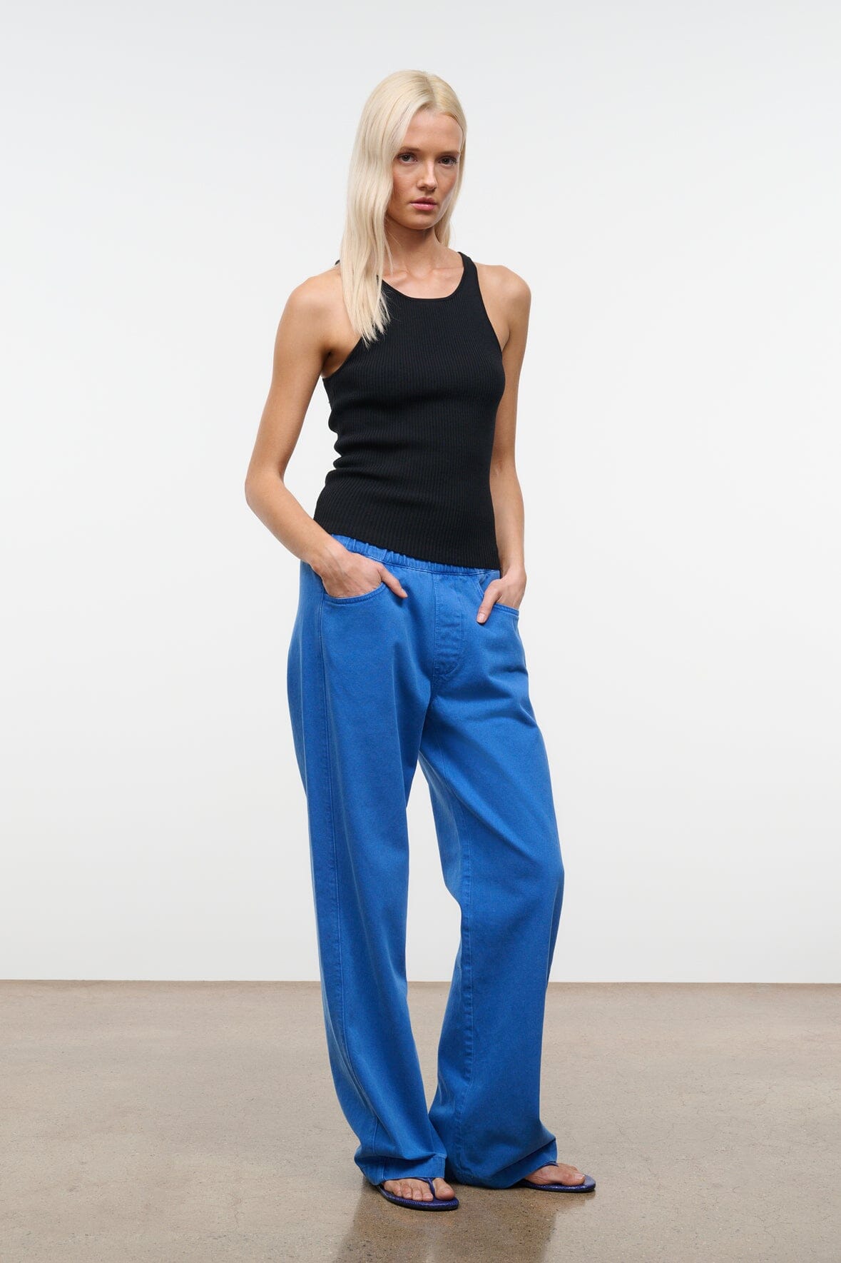 STAUD Clothing Noah Jean Cobalt