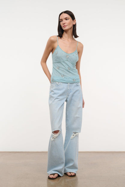 STAUD Clothing Azzurra Top Lakeside