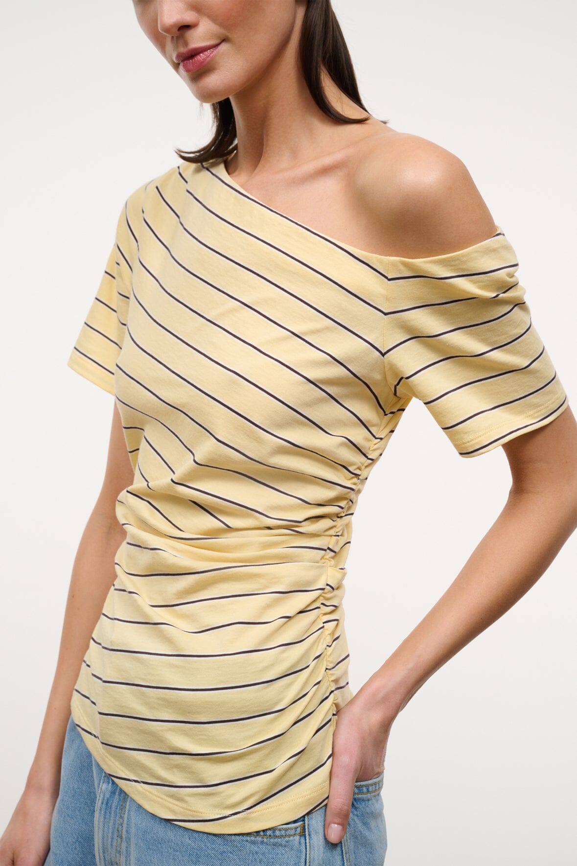 STAUD Clothing Carine Top Monday Stripe