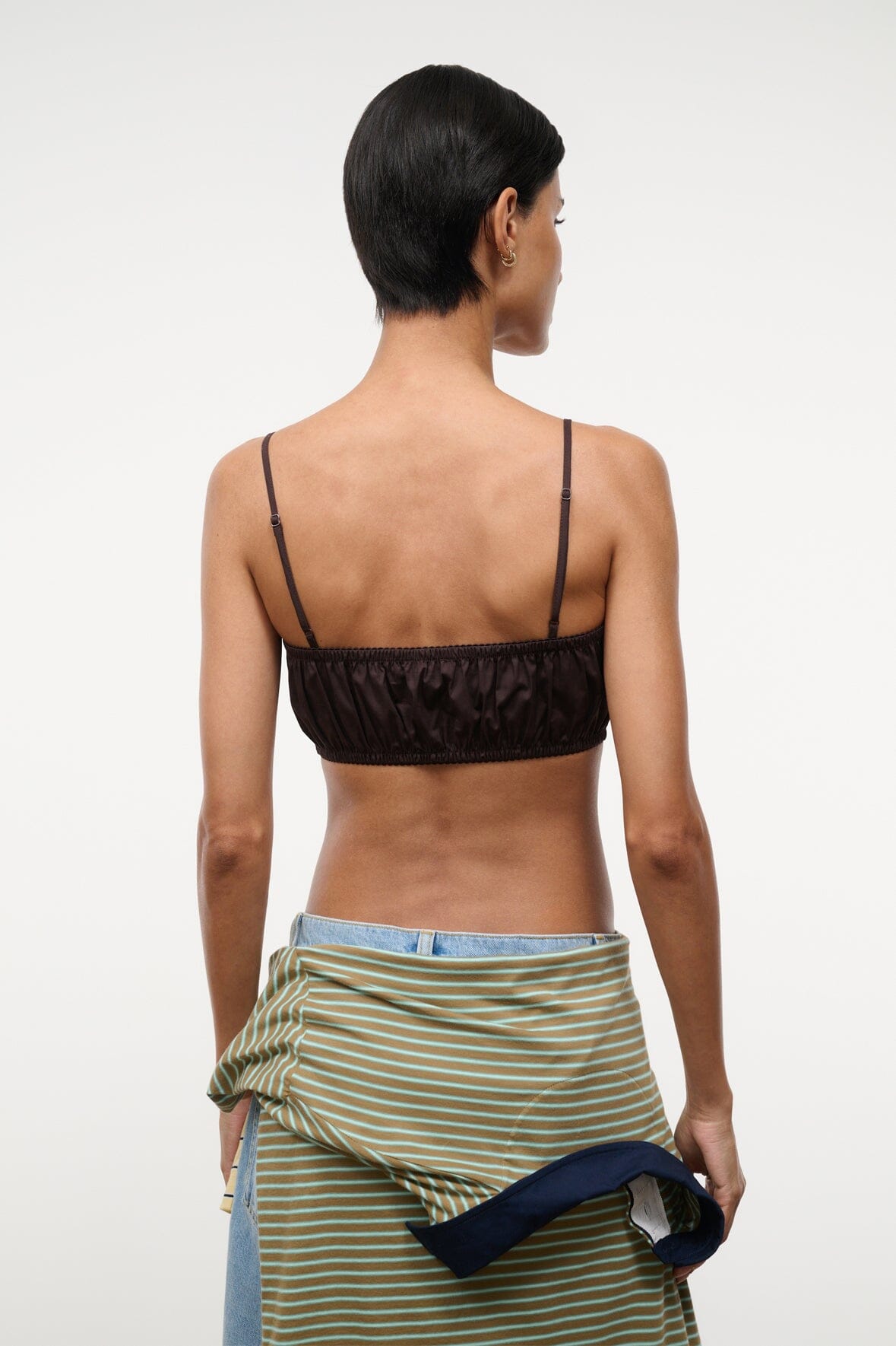STAUD Clothing Fiore Top Earth