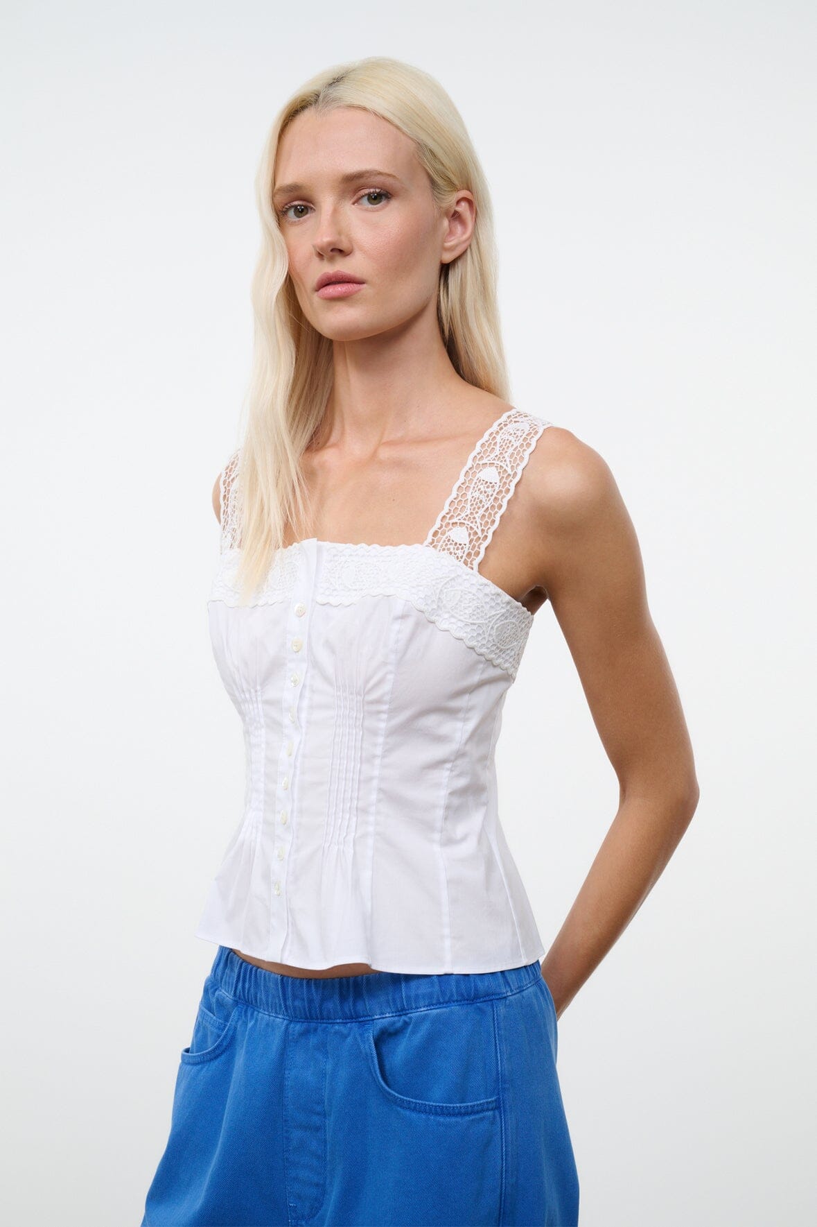 STAUD Clothing|New In Su26 Matilde Top White