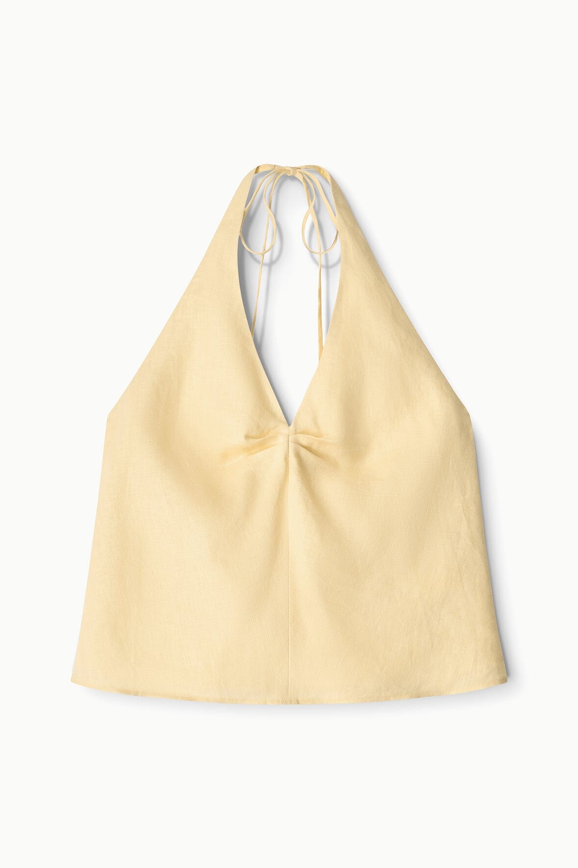 STAUD Clothing Corso Linen Top Butter