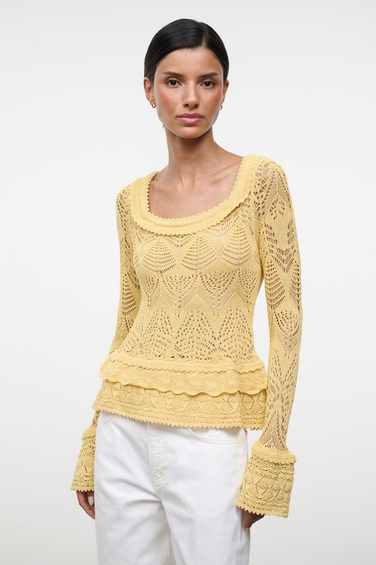 STAUD Clothing|New In Rozella Top Butter