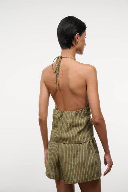 STAUD Clothing Corso Linen Top Porto Stripe