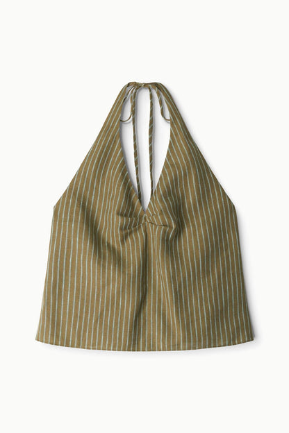 STAUD Clothing Corso Linen Top Porto Stripe