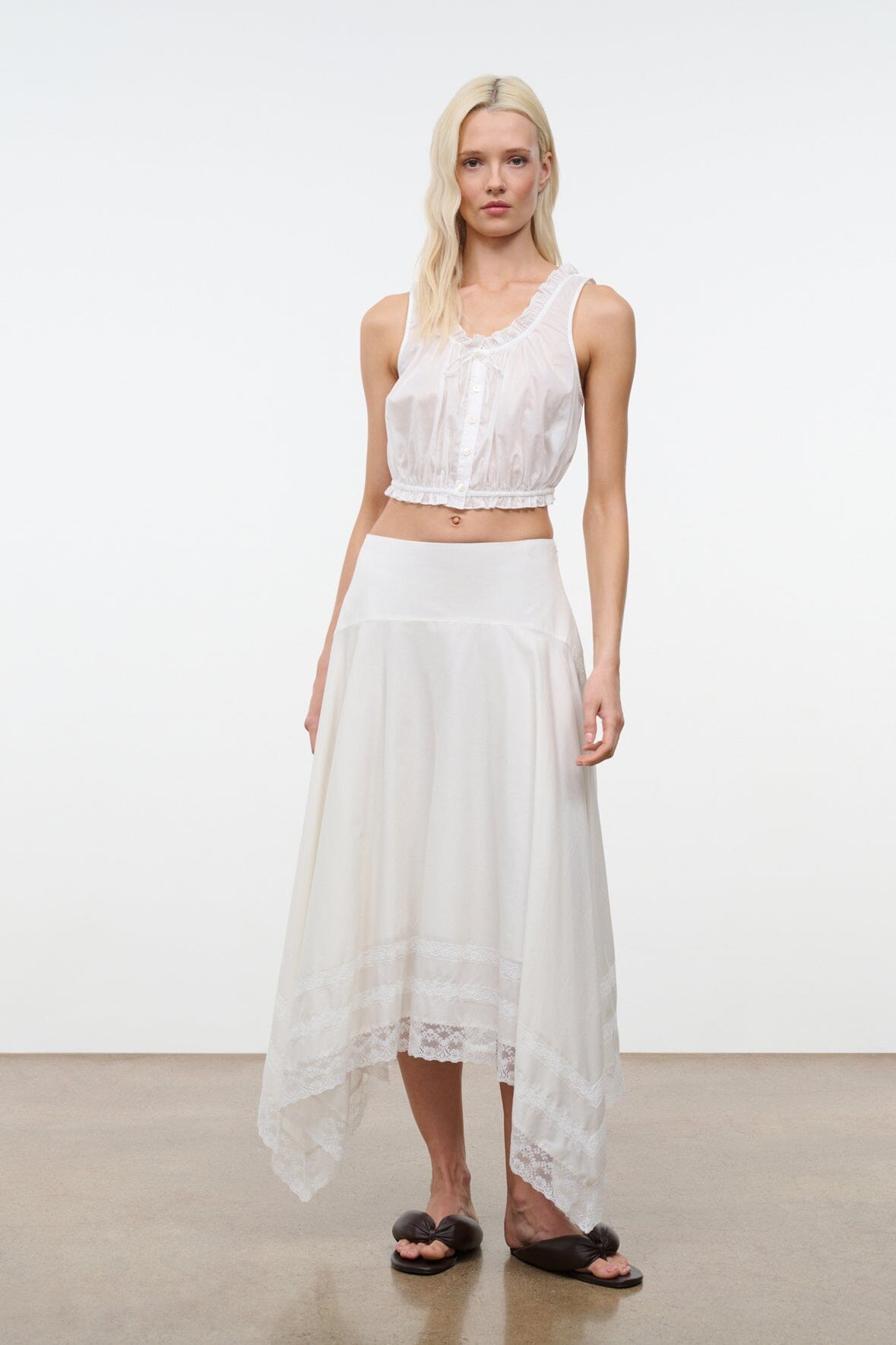 STAUD Clothing Sicilia Top Ivory