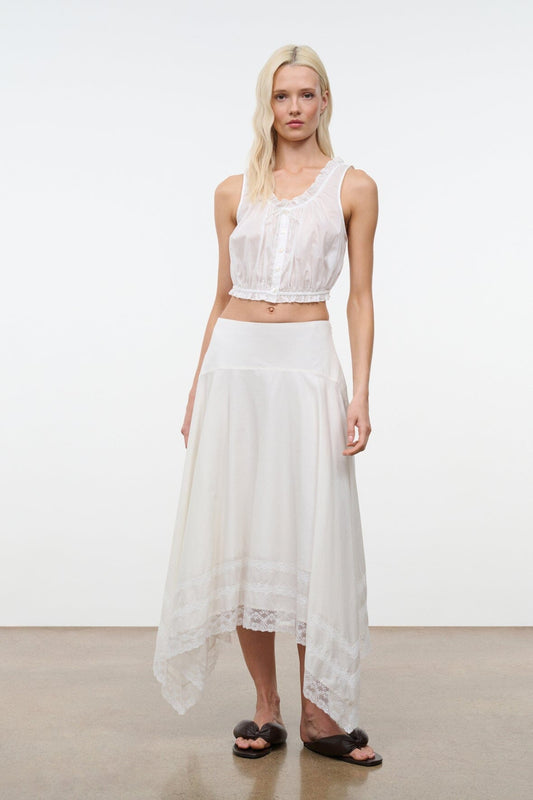STAUD Clothing Sicilia Top Ivory