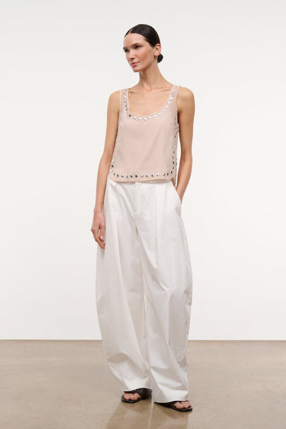 STAUD Clothing|New In Cara Top Flax Studs