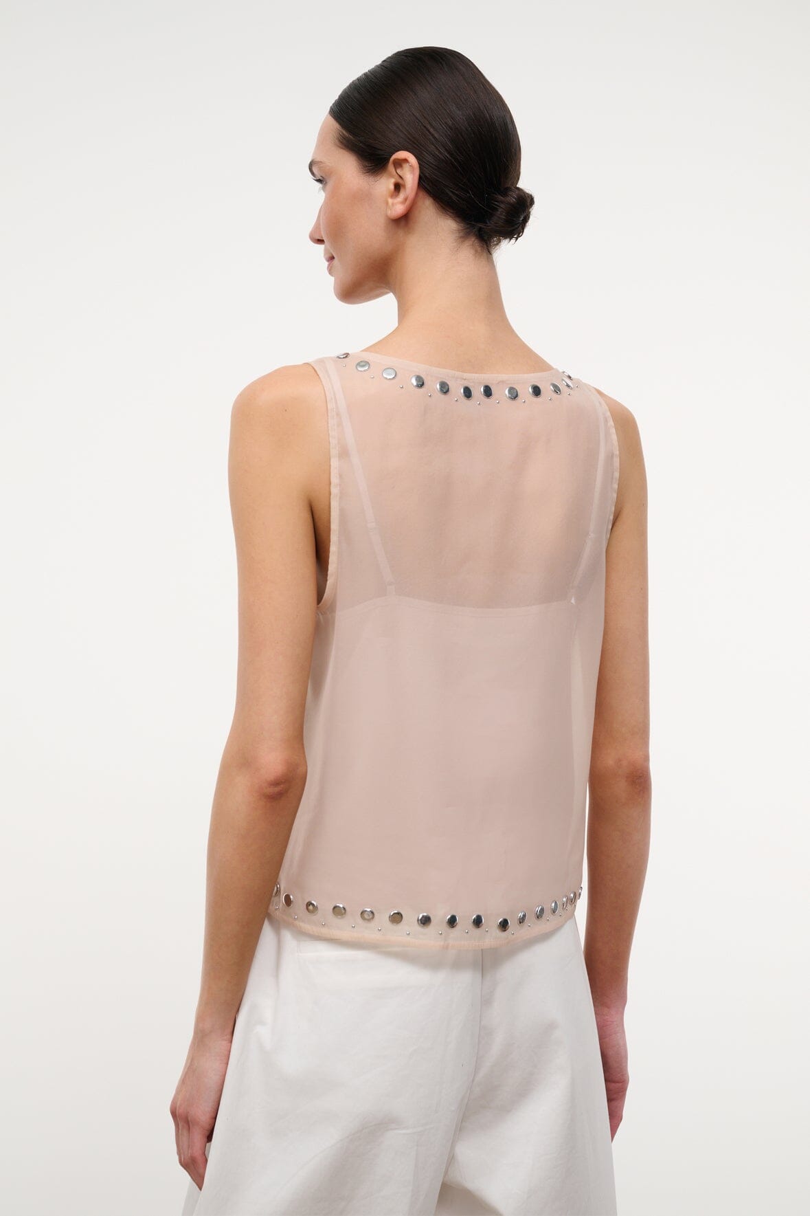 STAUD Clothing|New In Cara Top Flax Studs