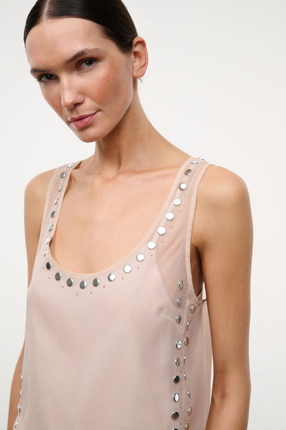 STAUD Clothing|New In Cara Top Flax Studs